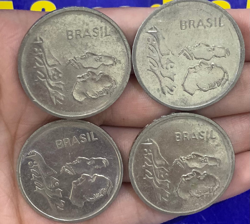 4 Moedas 1 Cruzeiros Repulblica do Brasil