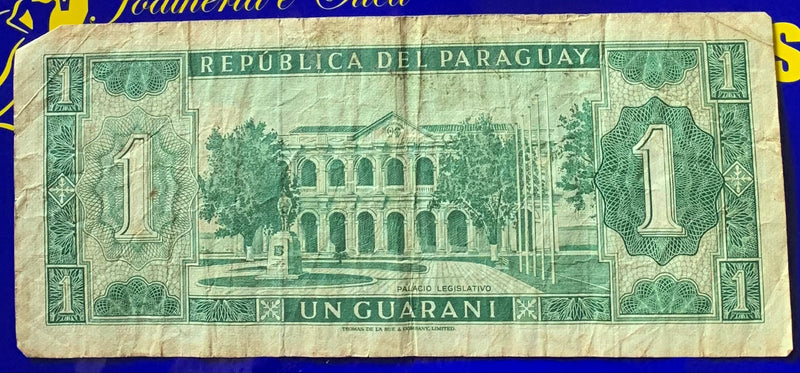 Cédula Un Guarani Banco Central Del Paraguay Antigas Coleção