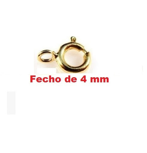 Fecho Bóia Ouro 18 kilates 4 mm Para Cordões e Pulseiras